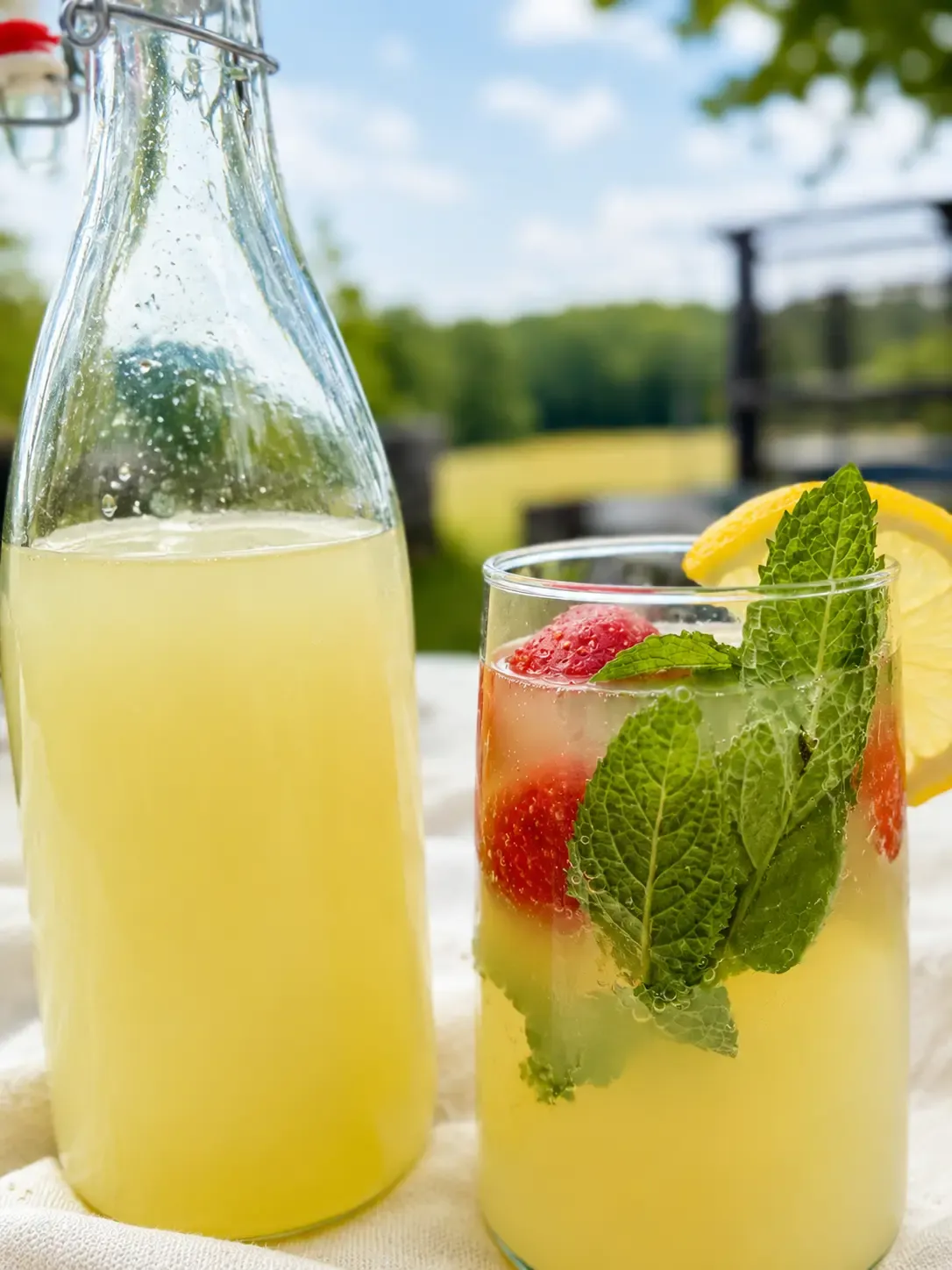 Domowa lemoniada z kwiatów czarnego bzu to lekko cytrynowy, naturalnie musujący napój idealny na lato. Po kilku dniach delikatnie się nagazowuje dzięki naturalnej fermentacji.